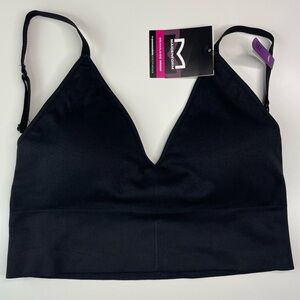 Maidenform NWT Black Bralette Seamless Brami 2XL